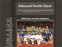 Tablet Screenshot of edmondnorthcheer.com